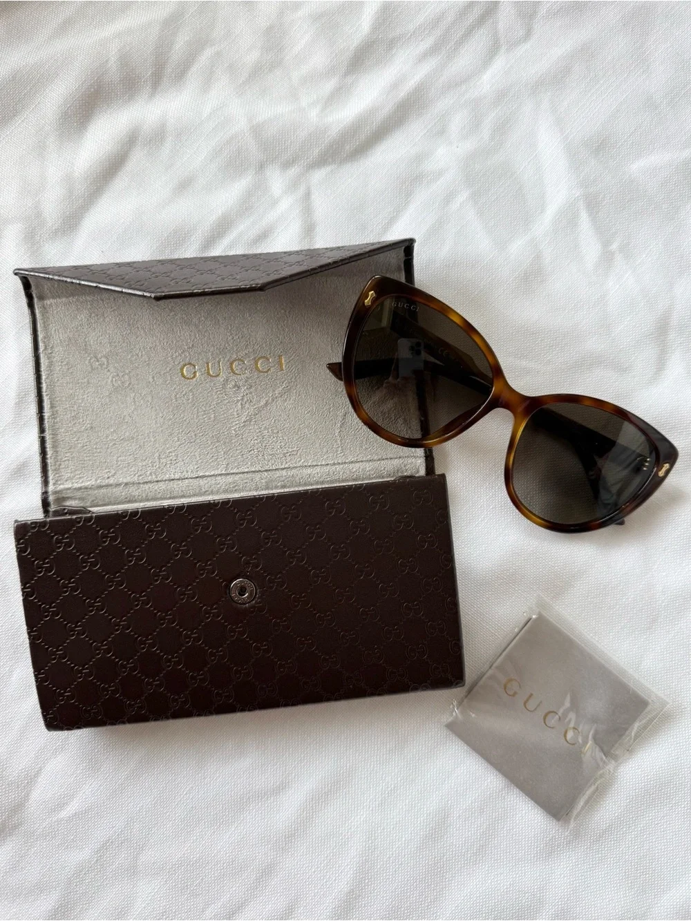 Gucci Tortoise Cat Eye Sunglasses